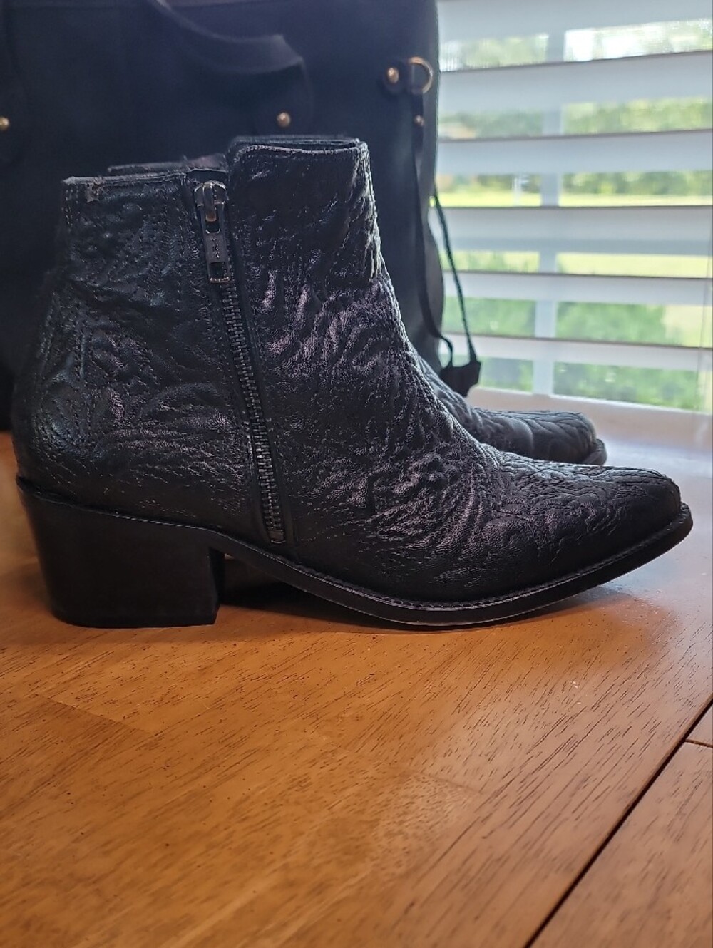 Free People "Barclay" Embroidered Ankle Boots from the FP Collection. - Picture 2 of 14